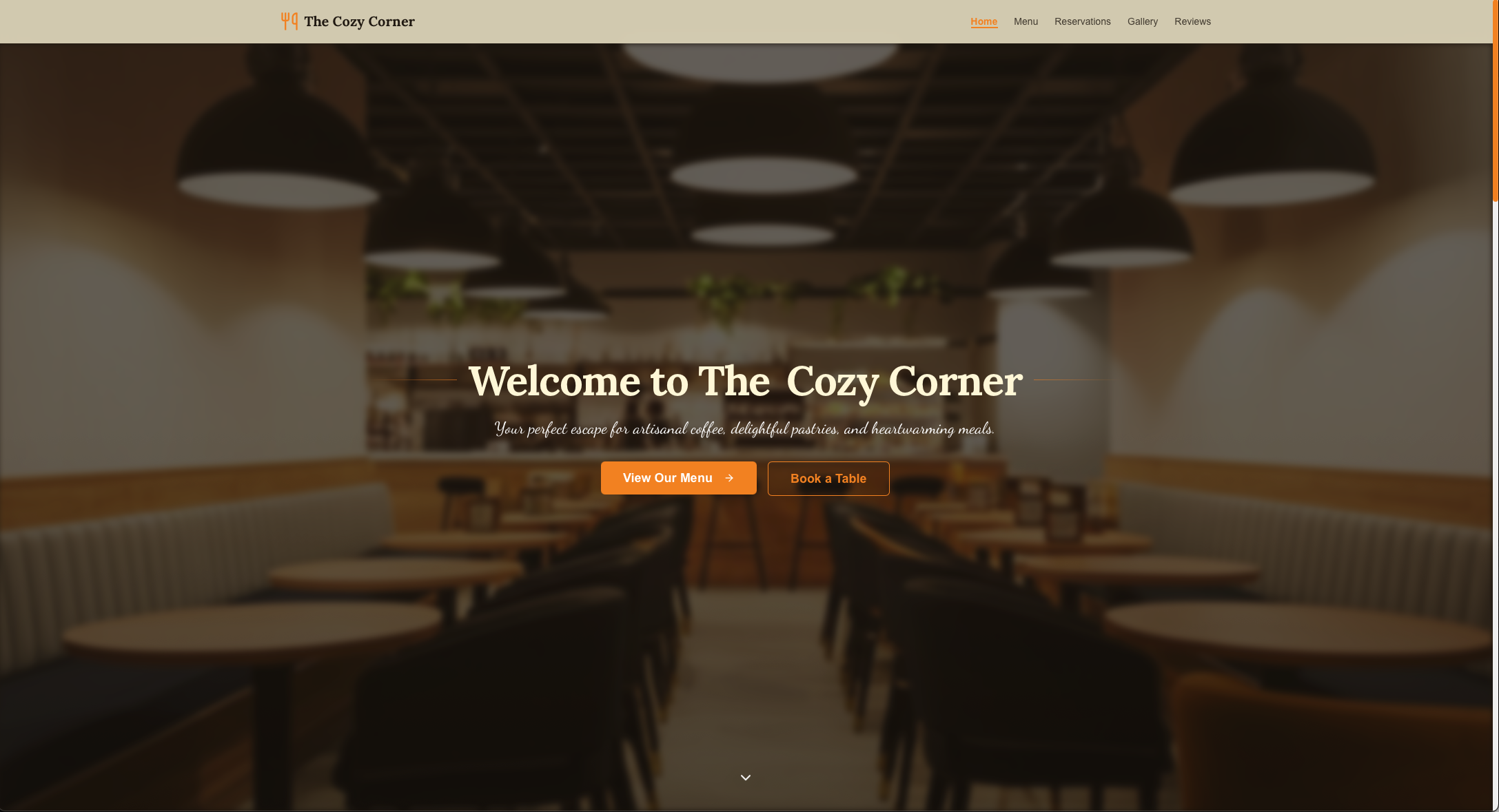 Screenshot of The Cozy Corner
