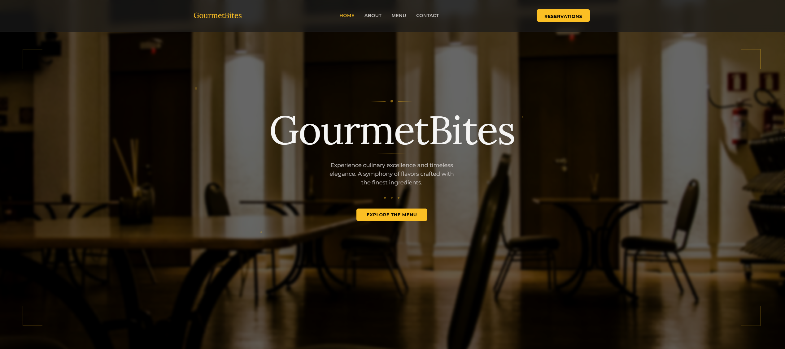 Screenshot of GourmetBites